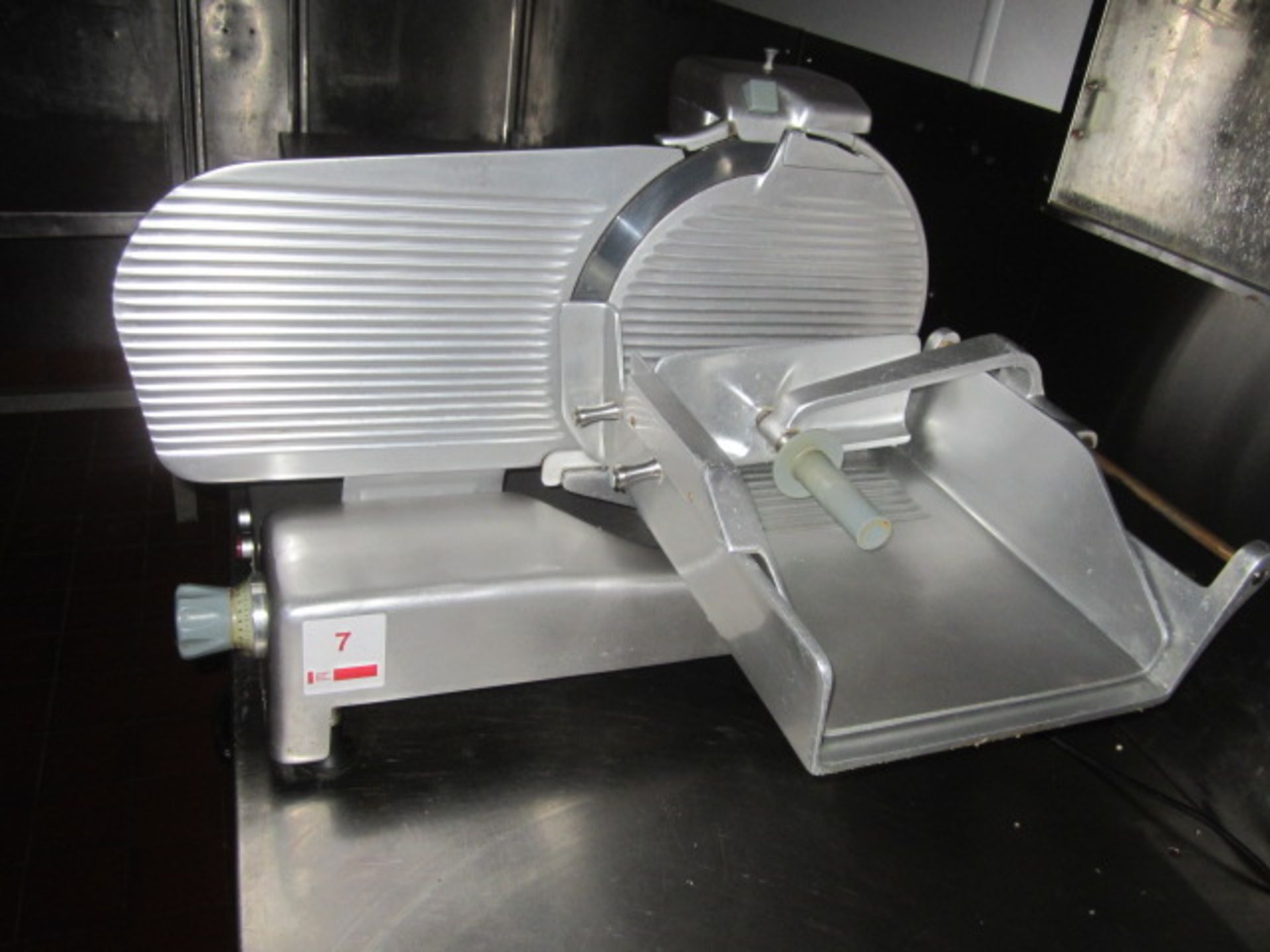 ABM aluminium bench top slicer, model GD37C, serial no. 140 (2005), single phase - Image 5 of 5