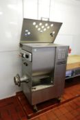 Hobart stainless steel mobile grinder/mixer, model 4246 HD, serial no. 27-1102-928, approx chamber