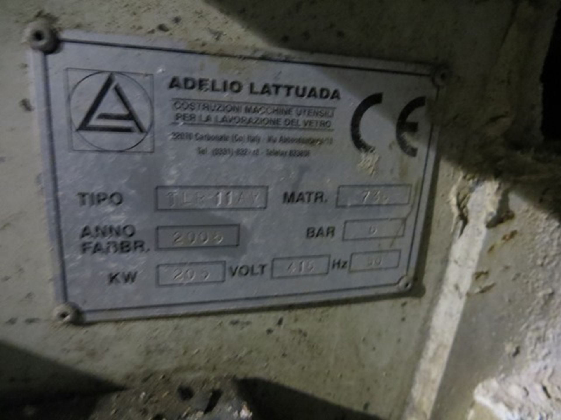 Adelio Lattuada ILIIAV edge polishing / buffing machine 9m wide x 3.9m high complete with - Image 4 of 5