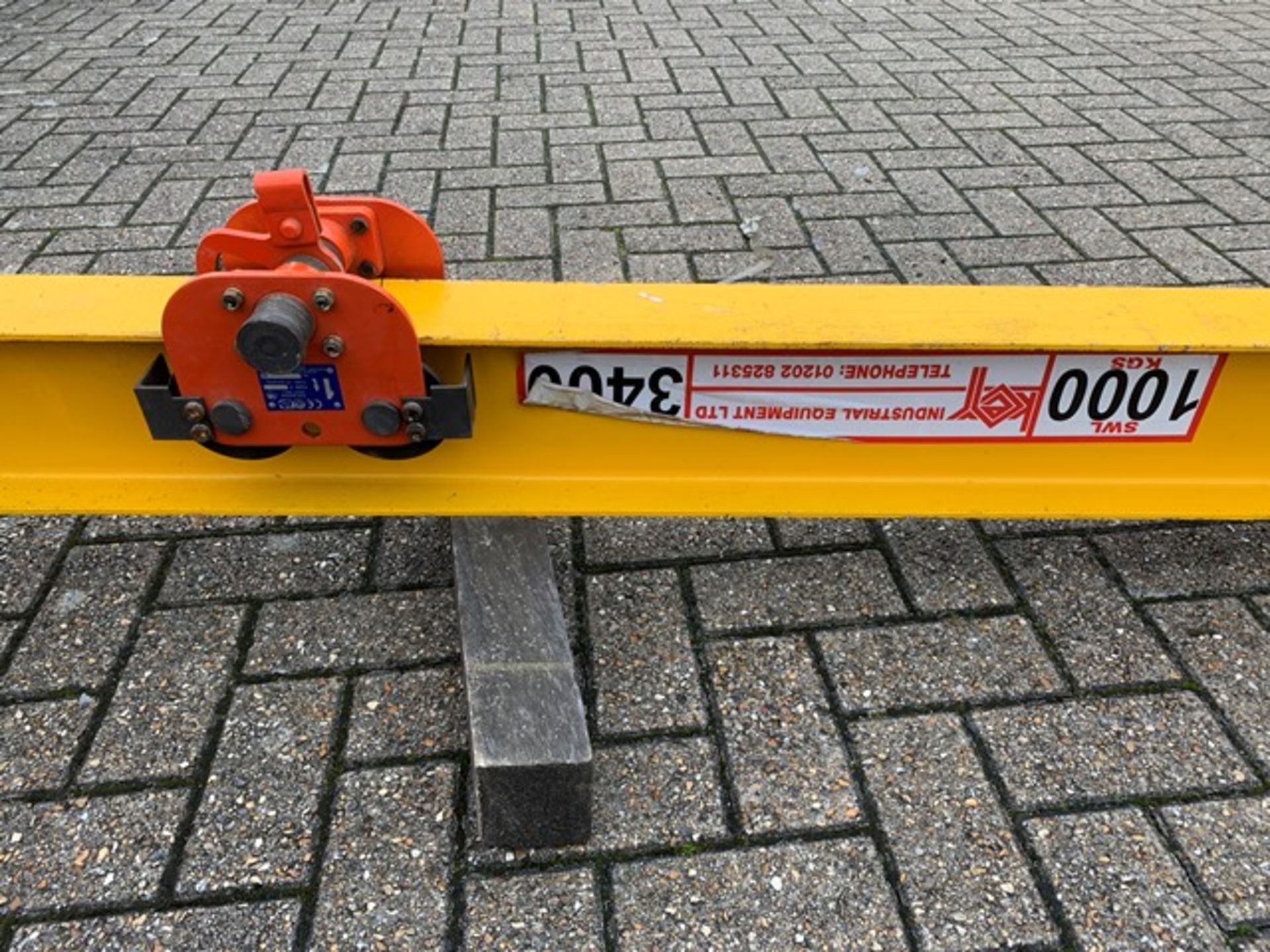 Mobile collapsible crane gantry L 3m W 1.3m H 3m 1000KG SWL NB: This item has no record of - Image 6 of 6