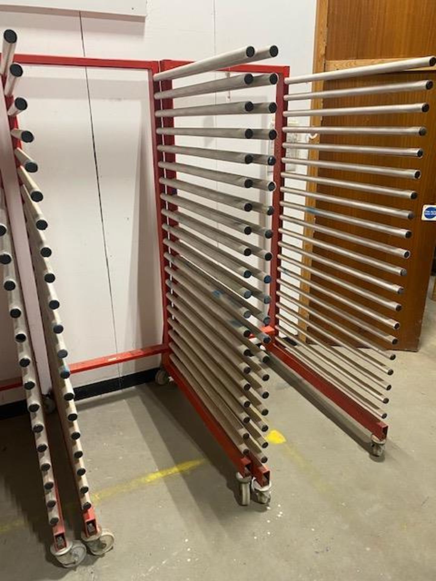 Two mobile 20 section drying racks - Image 2 of 2