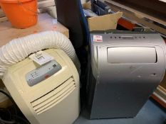 Two portable air conditioning units