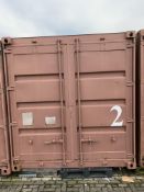 20' steel shipping container (1990)