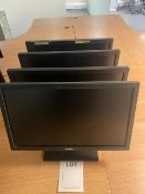 Four Dell LCD Flat Panel 20" Computer Monitors model E2011HT