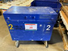 Steel lockable mobile tool chest c/w keys L 1160mm x W 570mm x H 1100mm