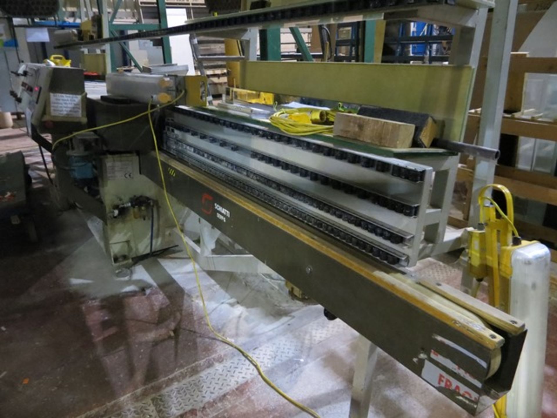 Schiatti SERFG edge polishing / buffing machine model FPS 15RS7m wide x 3.8m high, motorised - Image 2 of 5