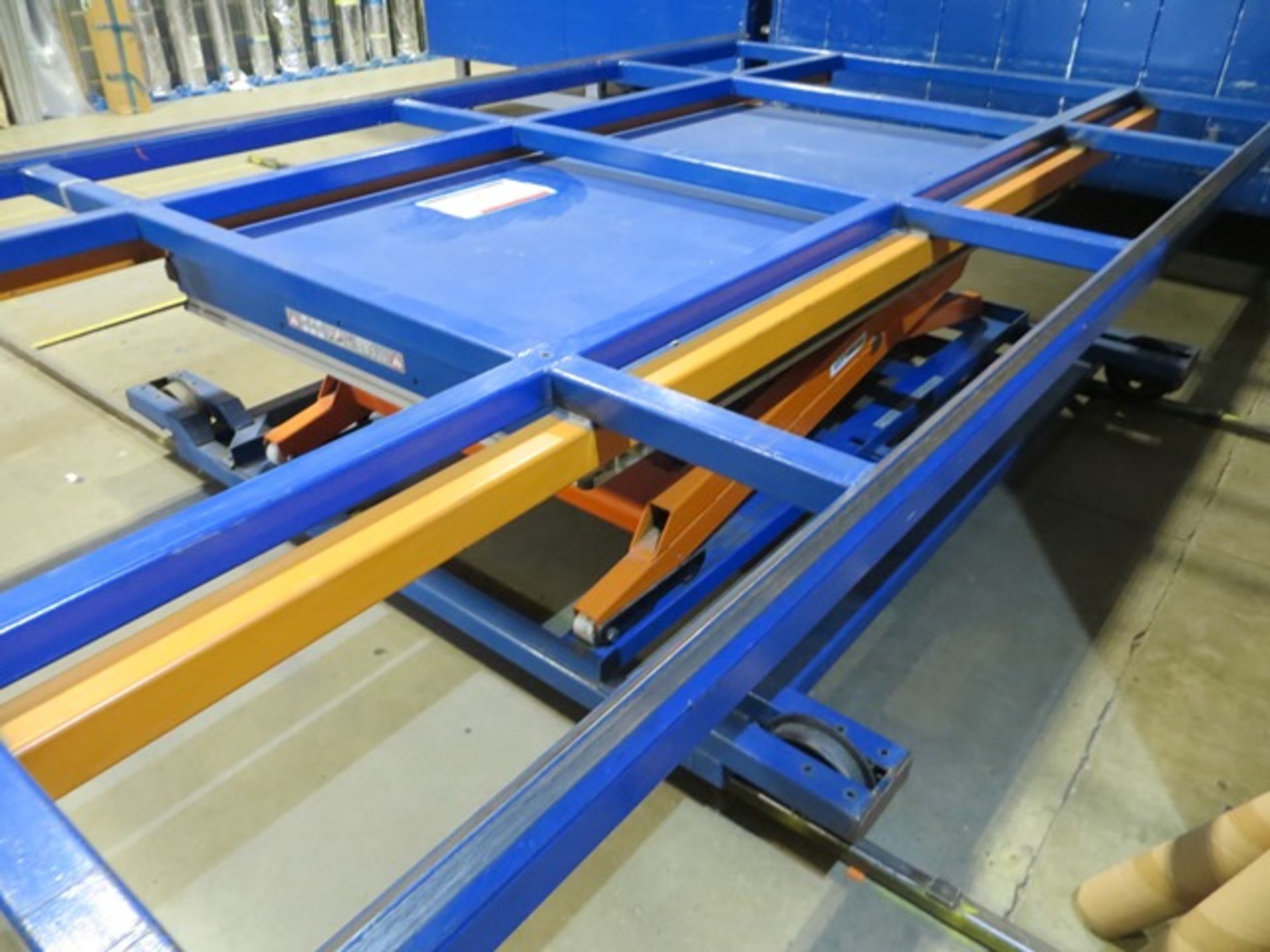 Electric scissor lifting table (three phase) 2000kg on floor mounted tracks 3.8m x 2.2m NB This lot - Image 6 of 6