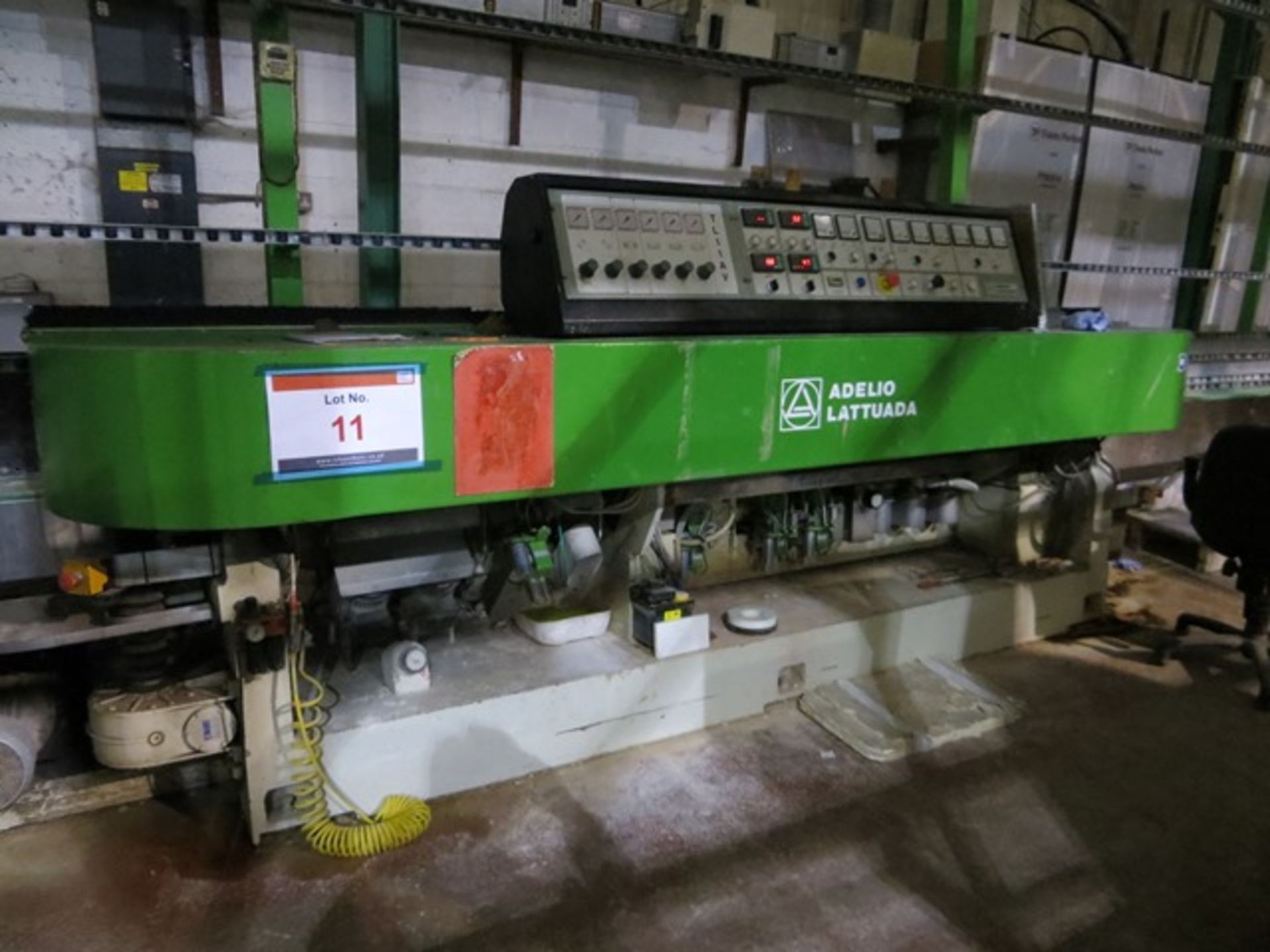 Adelio Lattuada ILIIAV edge polishing / buffing machine 9m wide x 3.9m high complete with