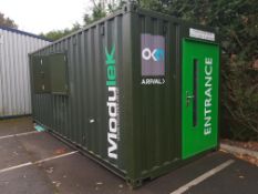 ISO Shipping Container Conversion to Welfare Unit, approx. Dimensions: 20' x 8' x 8' (Date of