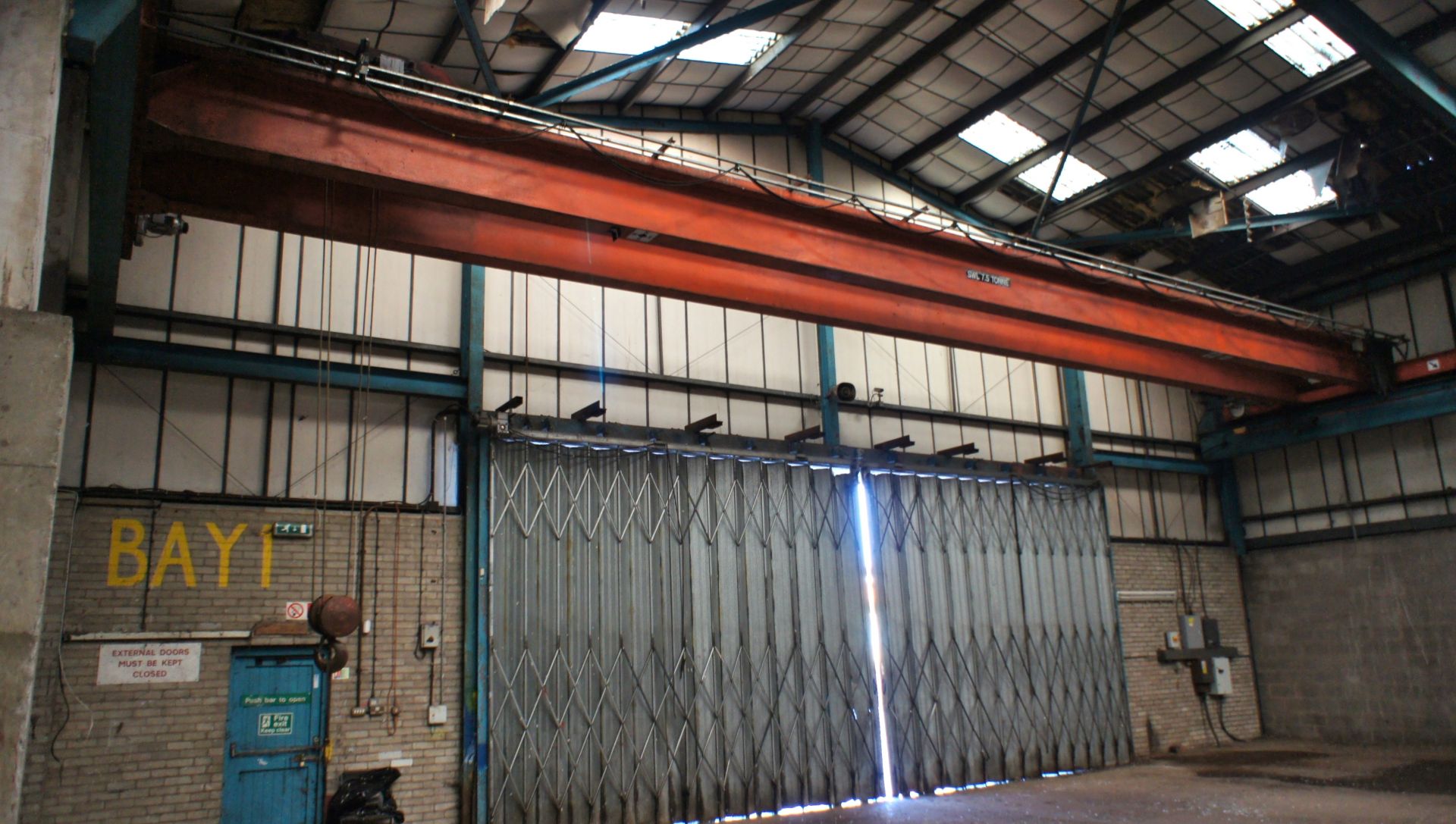 7.5 tonne twin beam Overhead Gantry Crane, wireles - Image 2 of 8