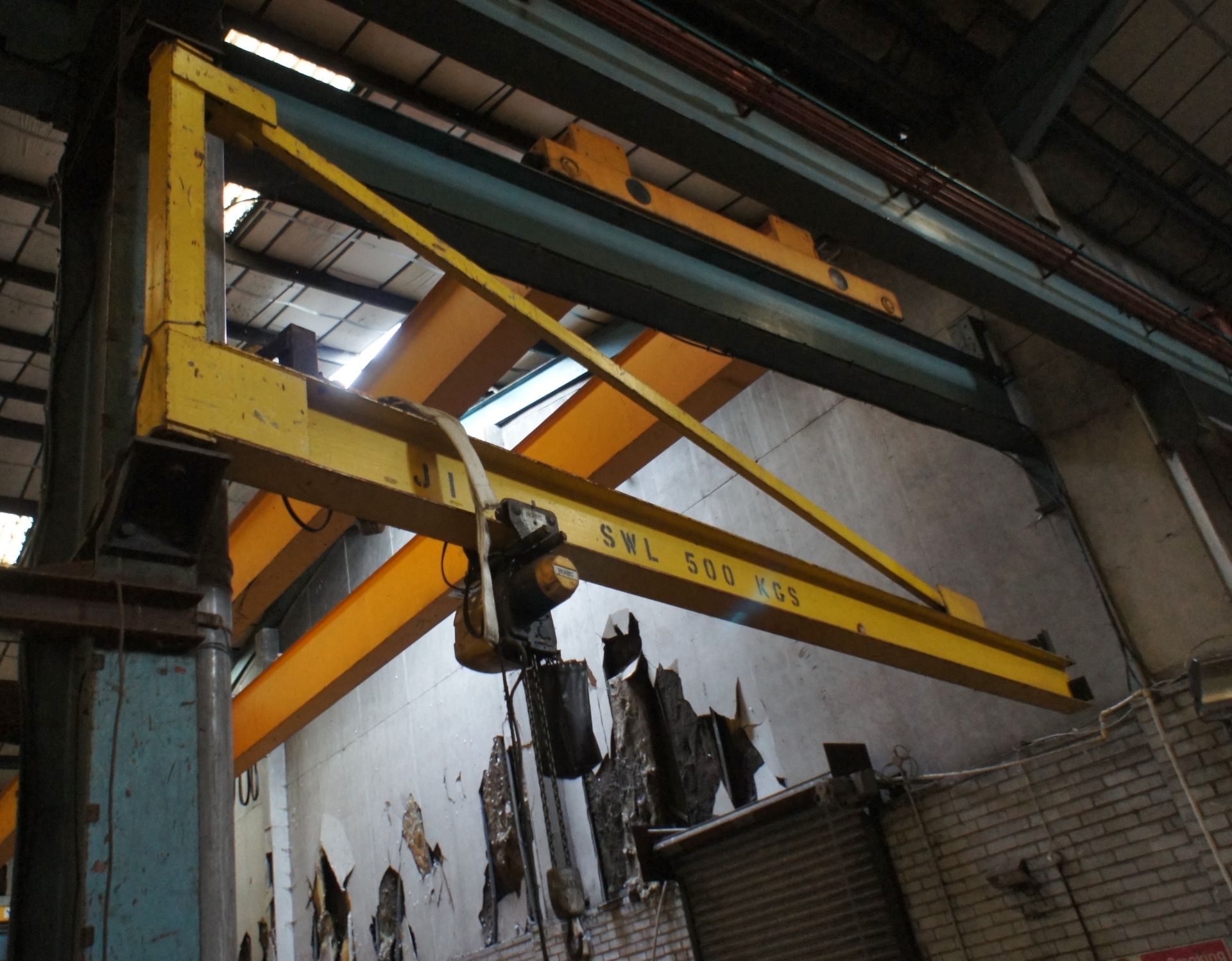 Steel Fabricated wall mounted swing Jib Frame, 4.5