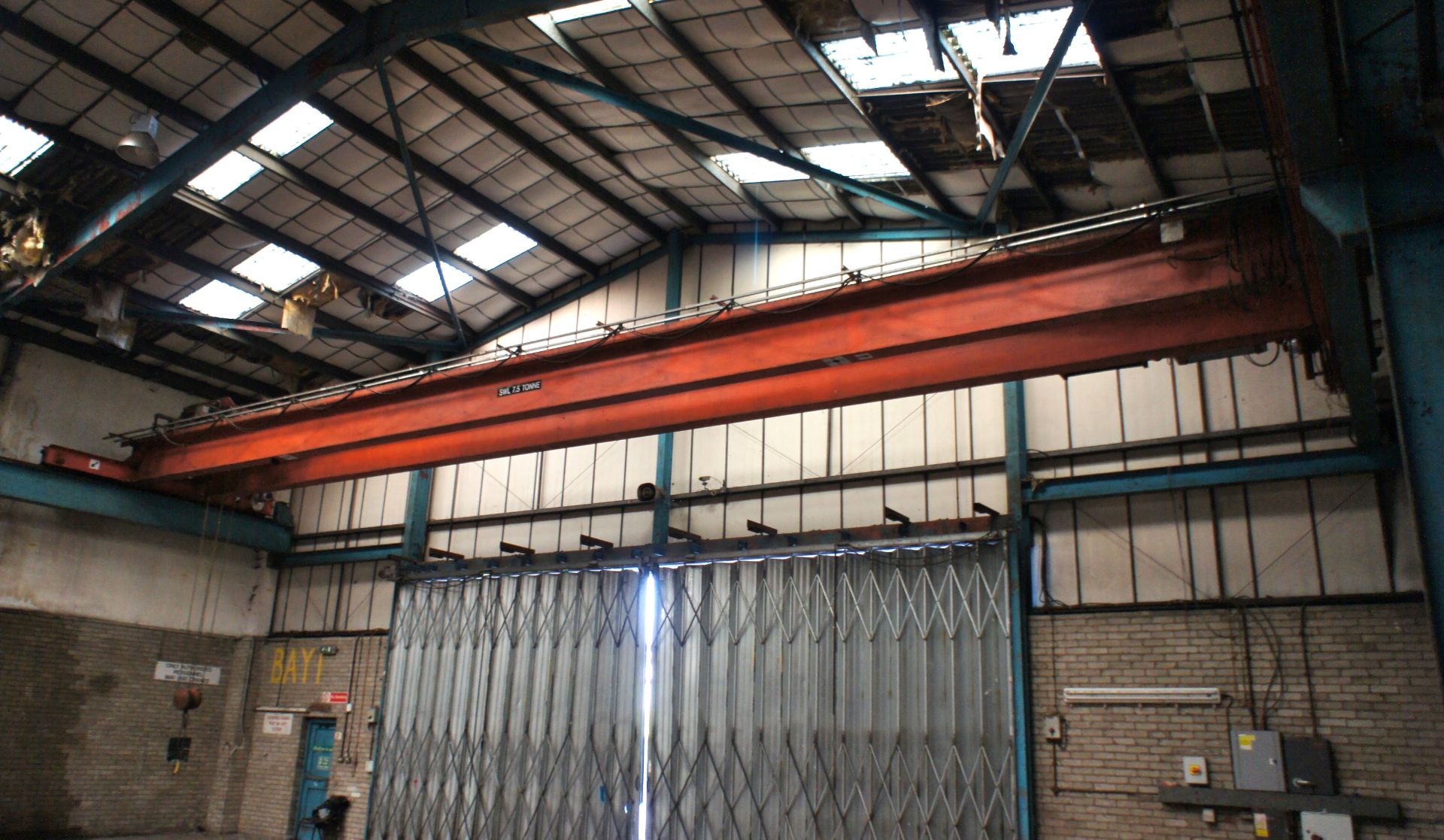 7.5 tonne twin beam Overhead Gantry Crane, wireles