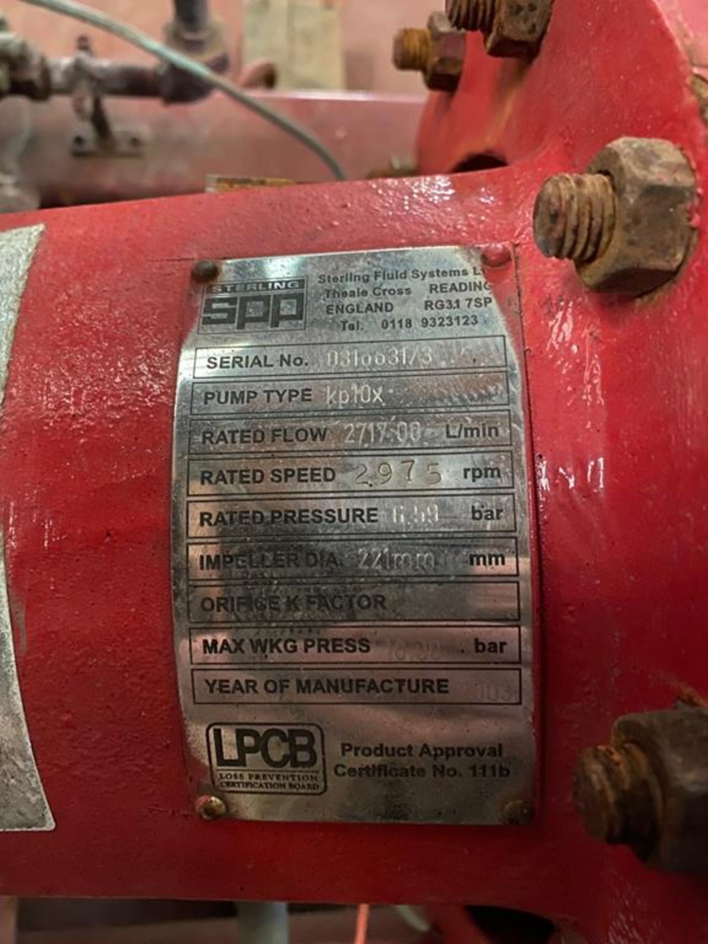 Clarke/ Iveco Diesel Fire Pump - Image 3 of 5