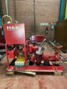 Lombardini Skid Mounted 2 cylinder Diesel Fire Pump