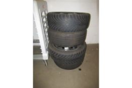4x steel wheels and tyres (195/50R 15) and six wheel trims (3x boxed and unused)