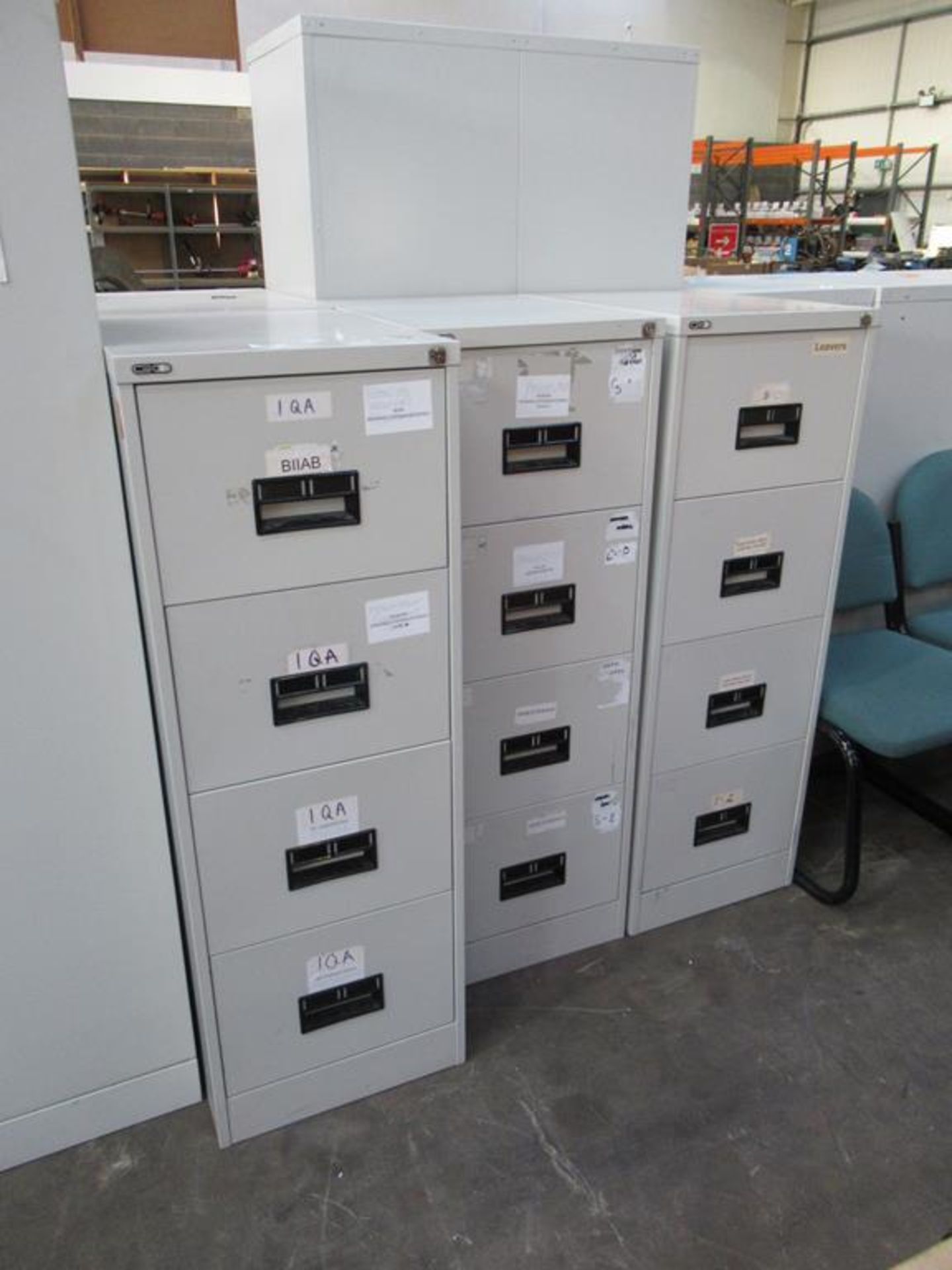 3 x Go metal filing cabinets