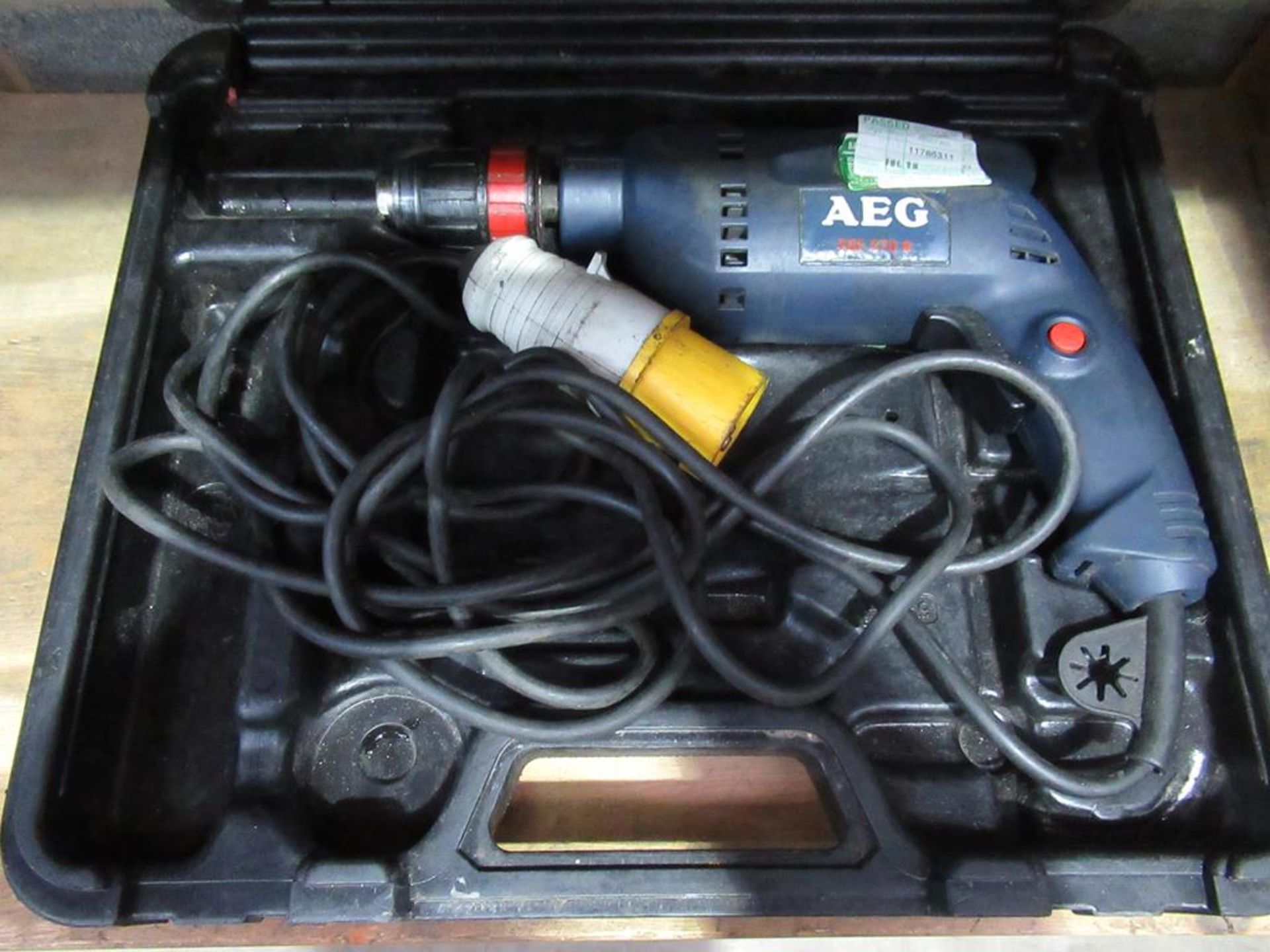 AEG drill (110V) in case