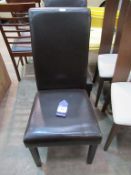 2 x Ex-Wayfair 'Laurel Foundry Baez' leather effect dining chairs (RP £105)
