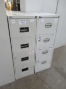 2 x metal filing cabinets