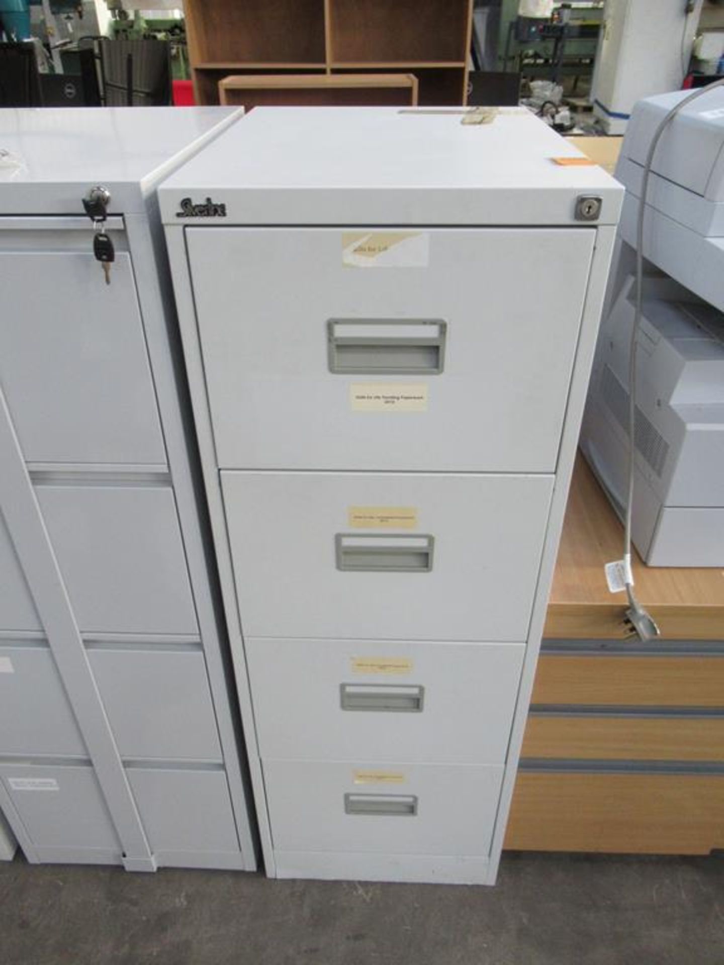 3 x metal four drawer cabinets - Image 4 of 4