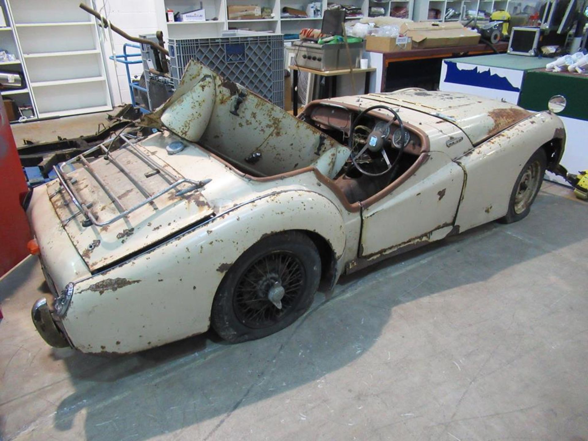 Triumph TR3 (No Engine) Reg YKN 270. C/W V5 - Image 8 of 18