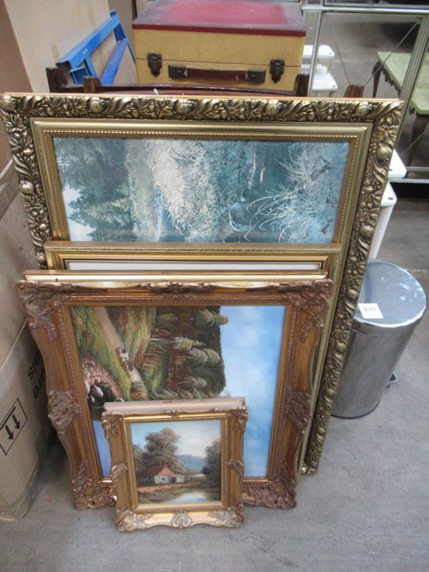 Miscellaneous items including framed art, table companion set etc. - Image 2 of 4
