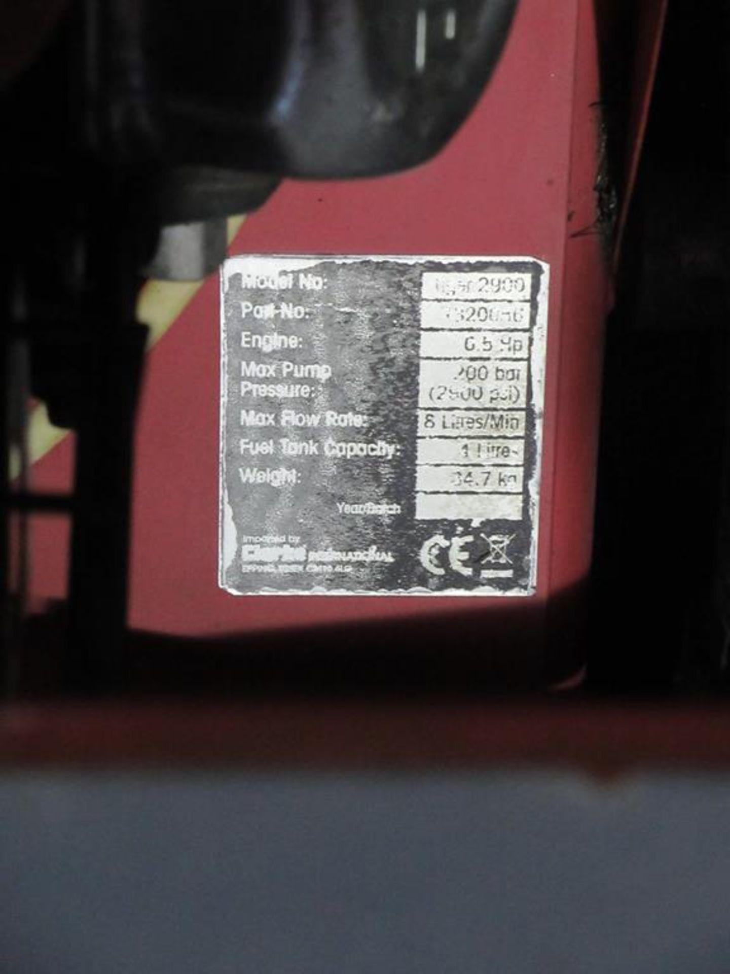 Clarke Tiger 2900 petrol pressure washer untested - Image 2 of 3