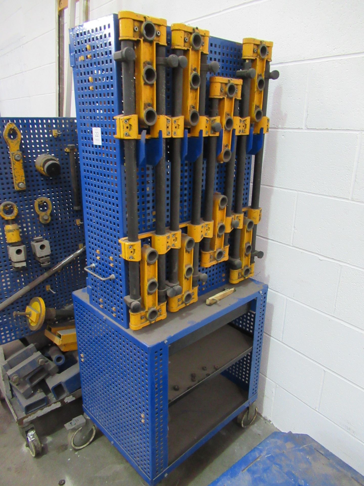 Car- o- Liner Vehicle Jig with two portable racks of tooling. See Lot 4B for Engine. - Image 3 of 9