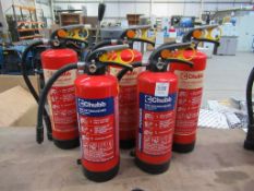 5 x fire extinguishers