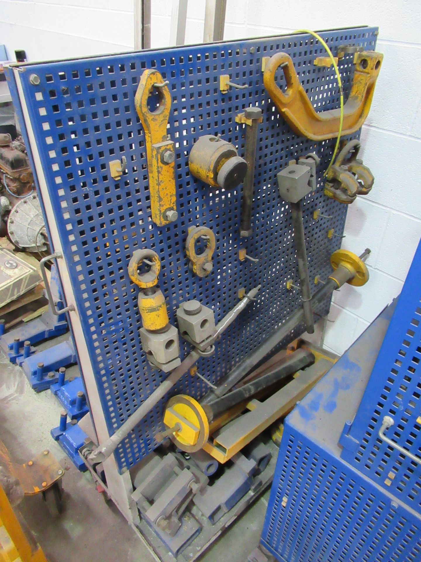Car- o- Liner Vehicle Jig with two portable racks of tooling. See Lot 4B for Engine. - Image 4 of 9