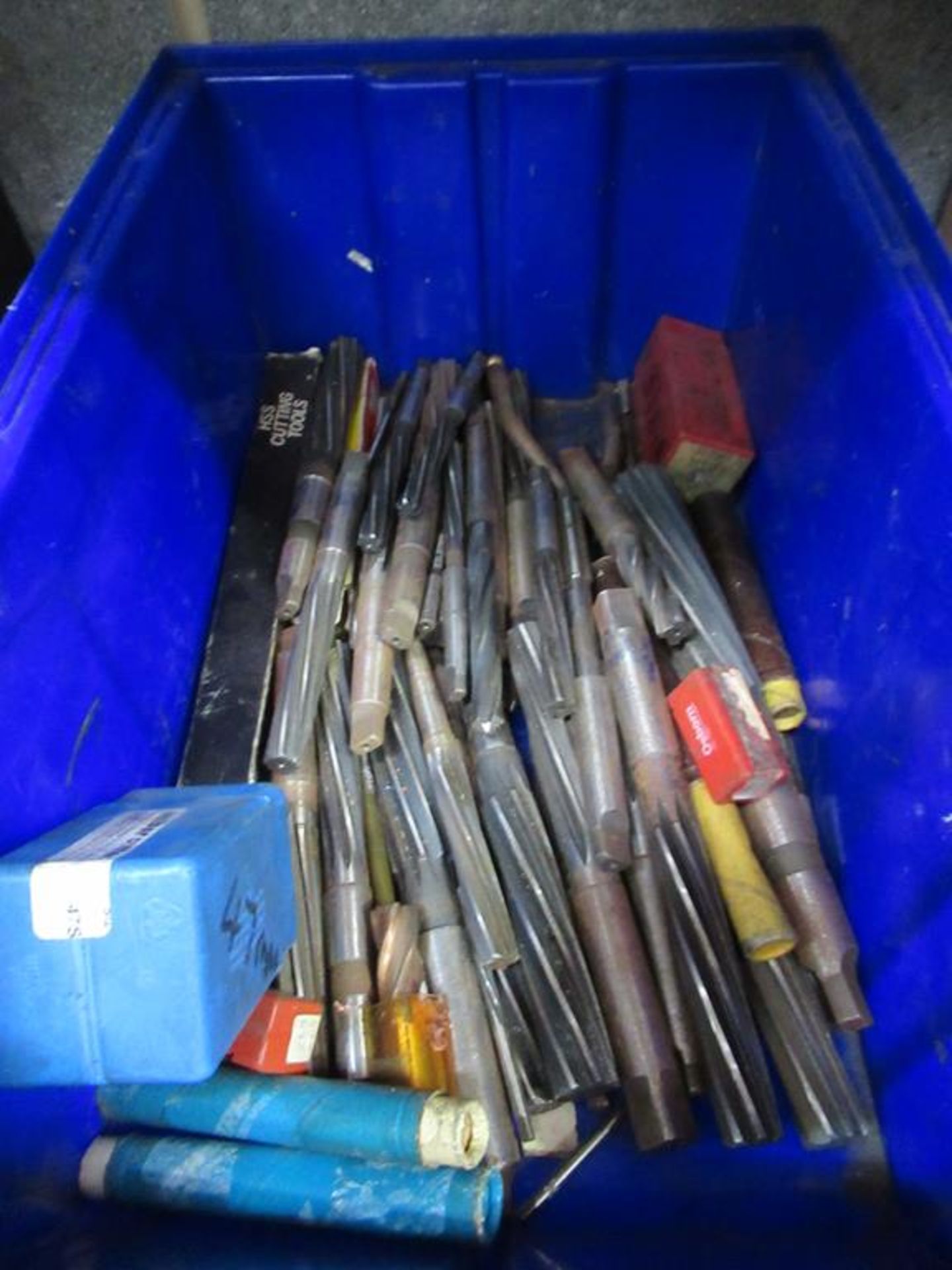 Box of assorted reamers