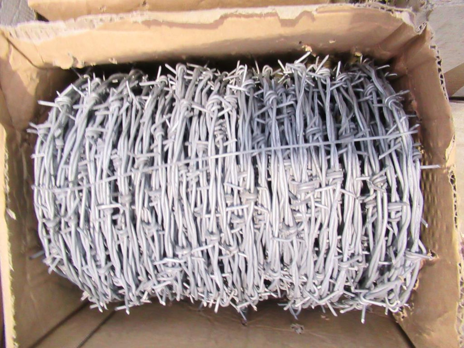 Pallet of Barbed Galvanized wire, 4 Pointed type '10WA' - Image 2 of 3