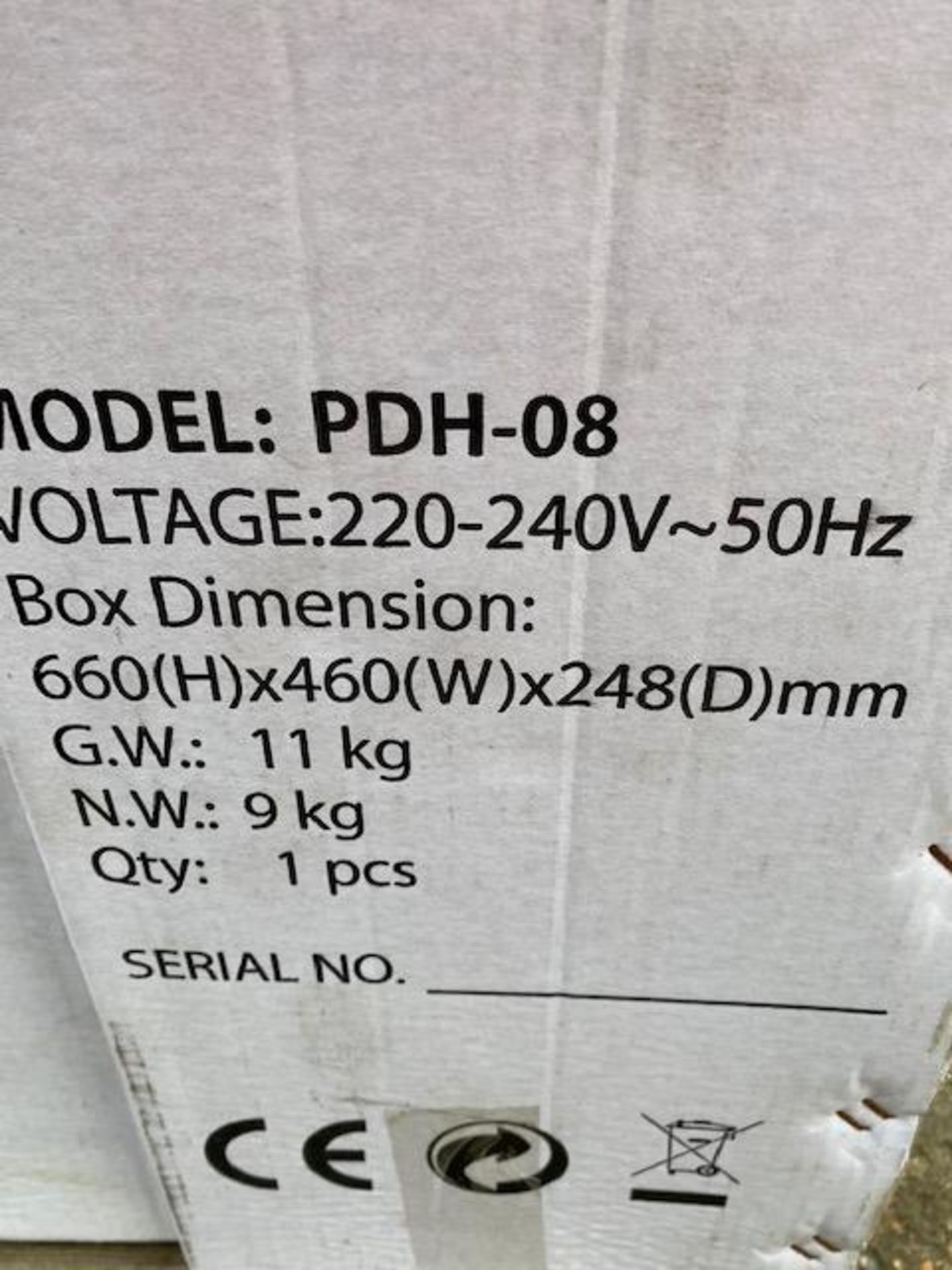 10x Servool PDH-08 Dehumidifiers, 220-240V, 50Hz - Image 9 of 12