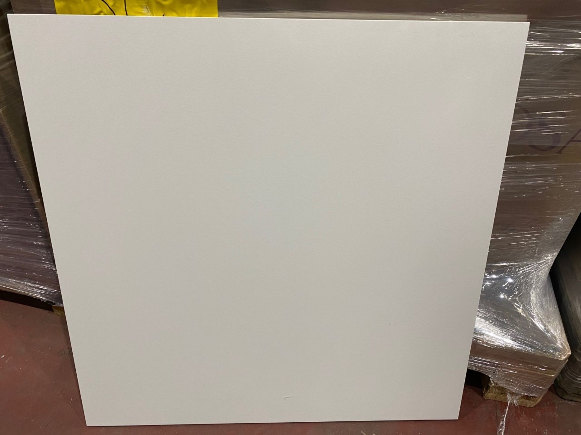 4.26m2 Porcelanosa Large Matte White Sqaure Tiles. - Image 4 of 4