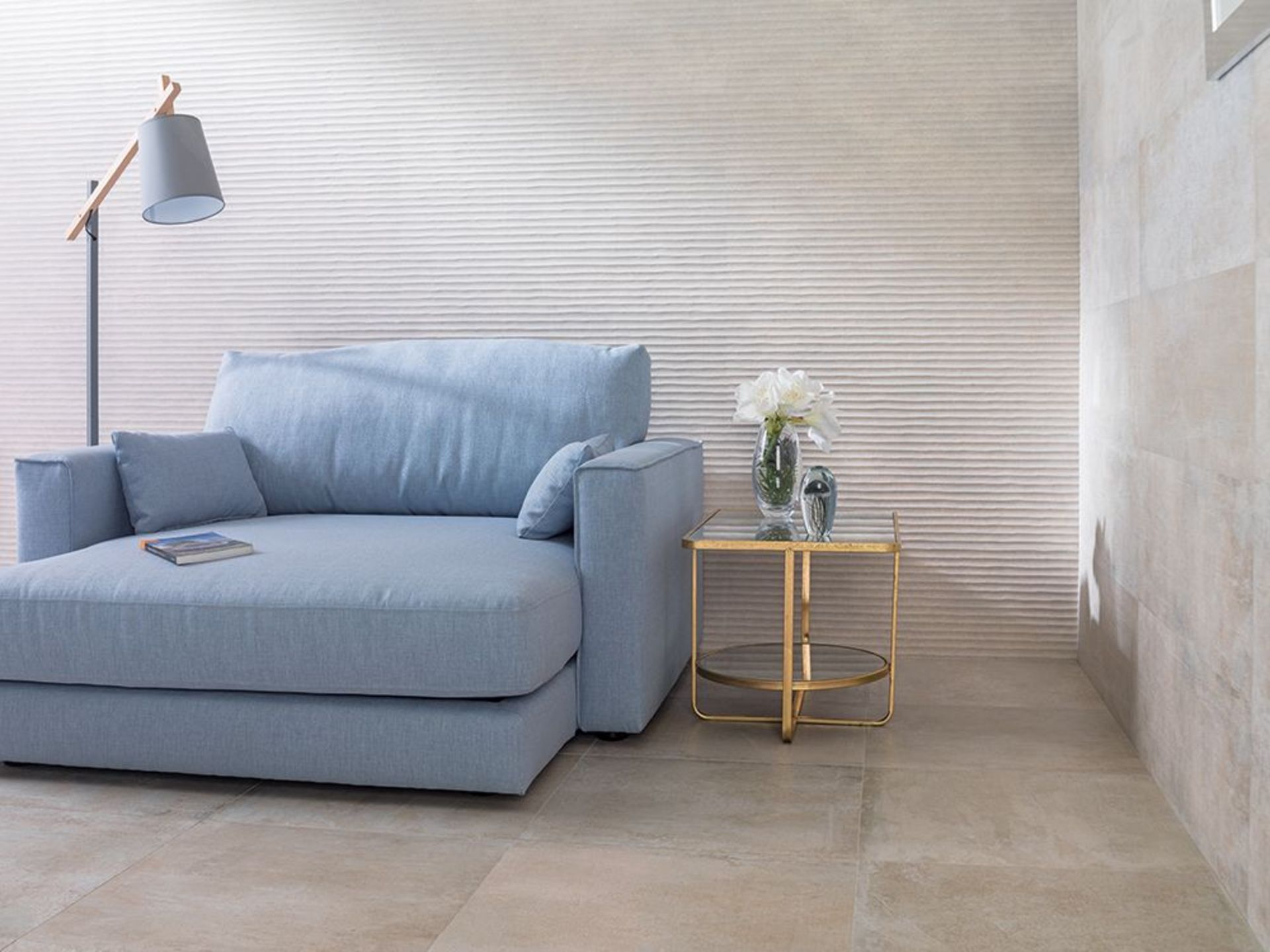 9.9 Square Meters of Porcelanosa Old Natural Wall and Floor Textured Tiles. 33.3x59.2cm per tile.