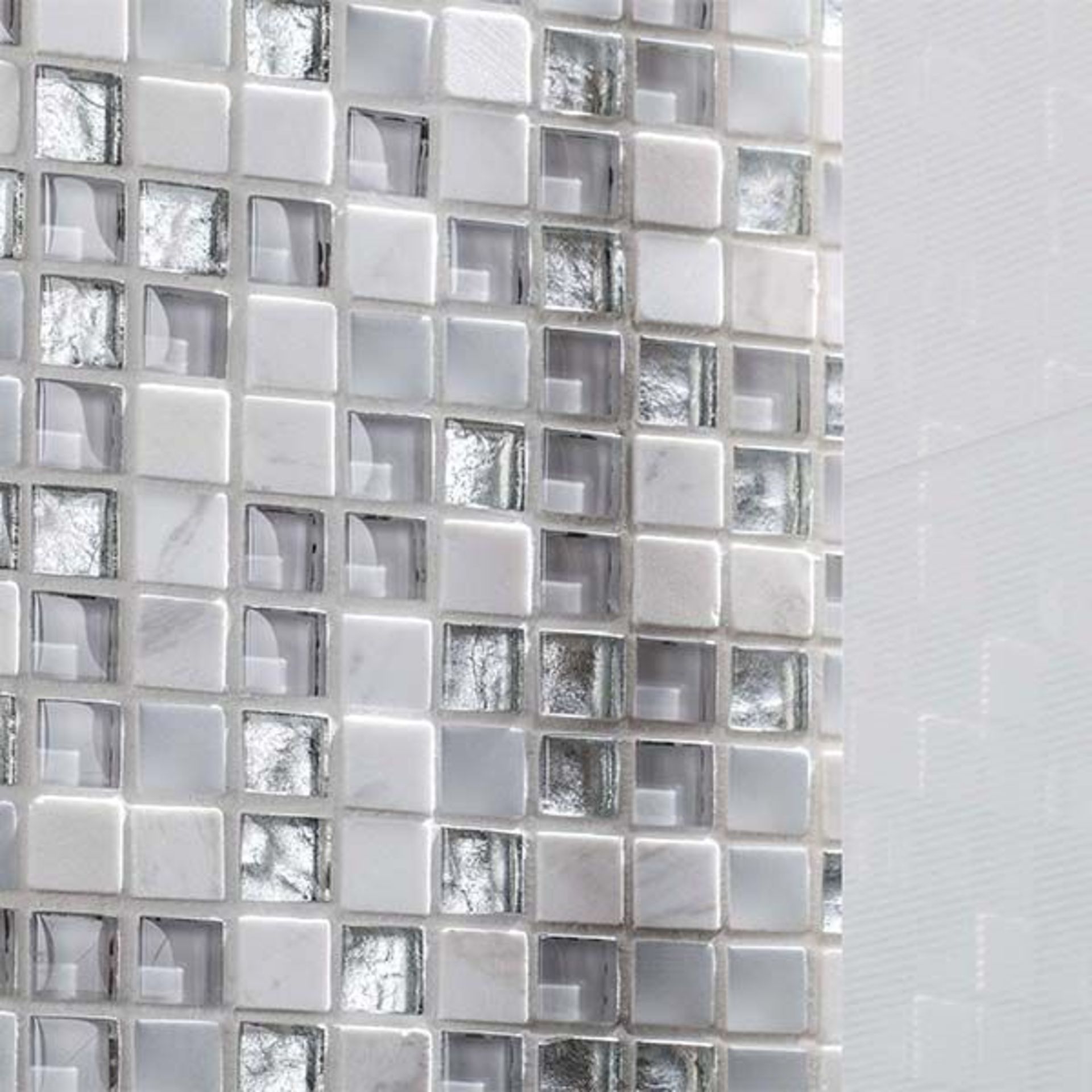 10.56 Square Meters of Porcelanosa Eternity White Floor and Wall Tiles. 29.7x29.7x0.8cm per tile. - Image 2 of 4