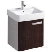 NEW Keramag 500mm Walnut Unit Wenge. RRP £499.99.COMES COMPLETE WITH BASIN. Gl0173we. Wenge Hotels