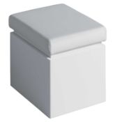NEW Twyford All Bathroom Seat With Storage - White Finish TA0901WH. RRP £341.99. White and