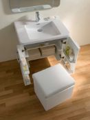 NEW Twyford All Bathroom Seat With Storage - White Finish TA0901WH. RRP £341.99. White and