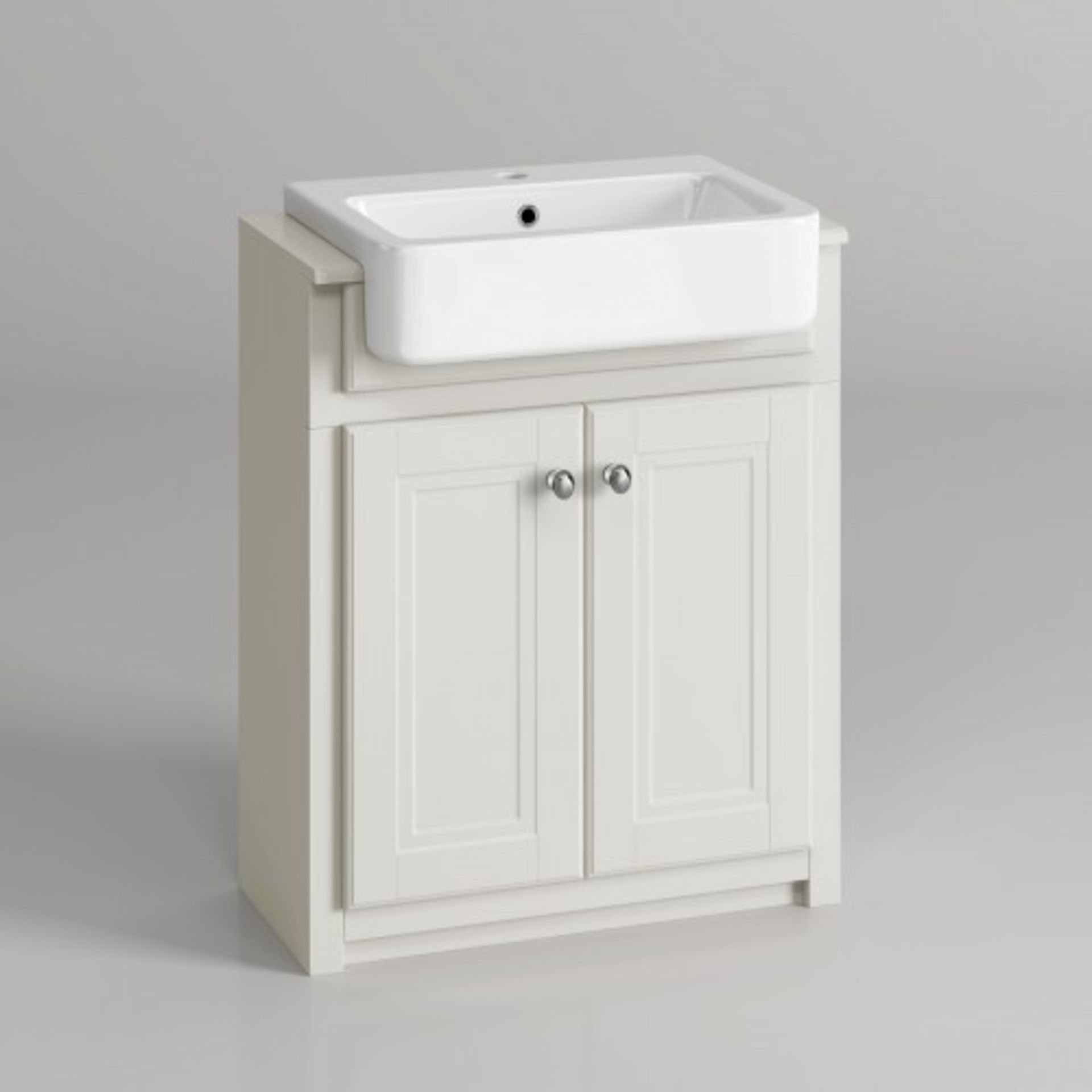 NEW & BOXED 667mm Cambridge Ivory FloorStanding Sink Vanity Unit. RRP £749.99.MF2900.Comes - Image 2 of 3