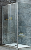 Scuda (ED147) 1200mm Sliding Shower Door. RRP £362.74. 8mm toughened safety glass 1900mm tall