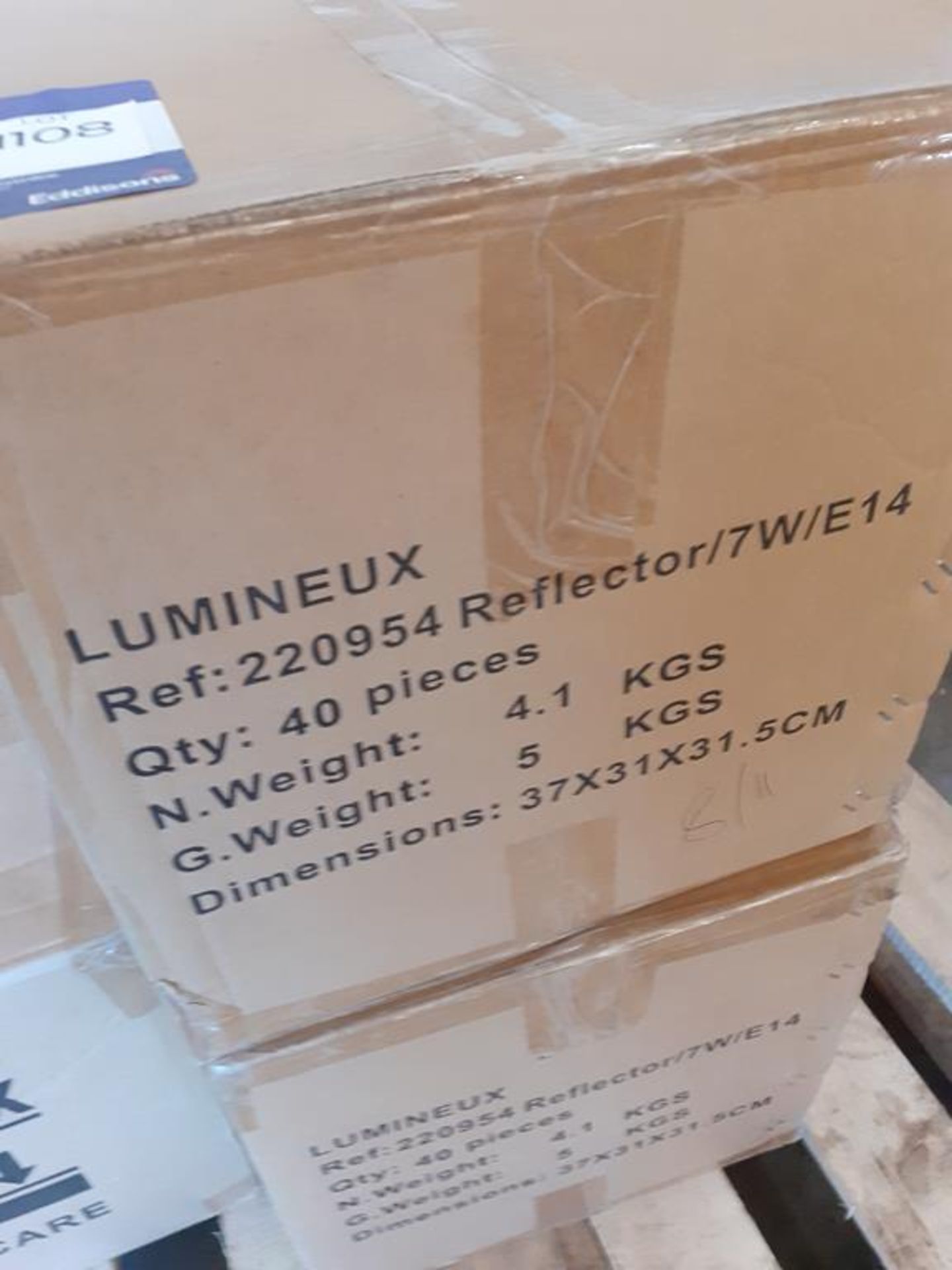 6x boxes of Lumineux Reflector 7W E14 2700K 220-240V Engery Saving Bulbs (40pcs per box) - Image 2 of 4