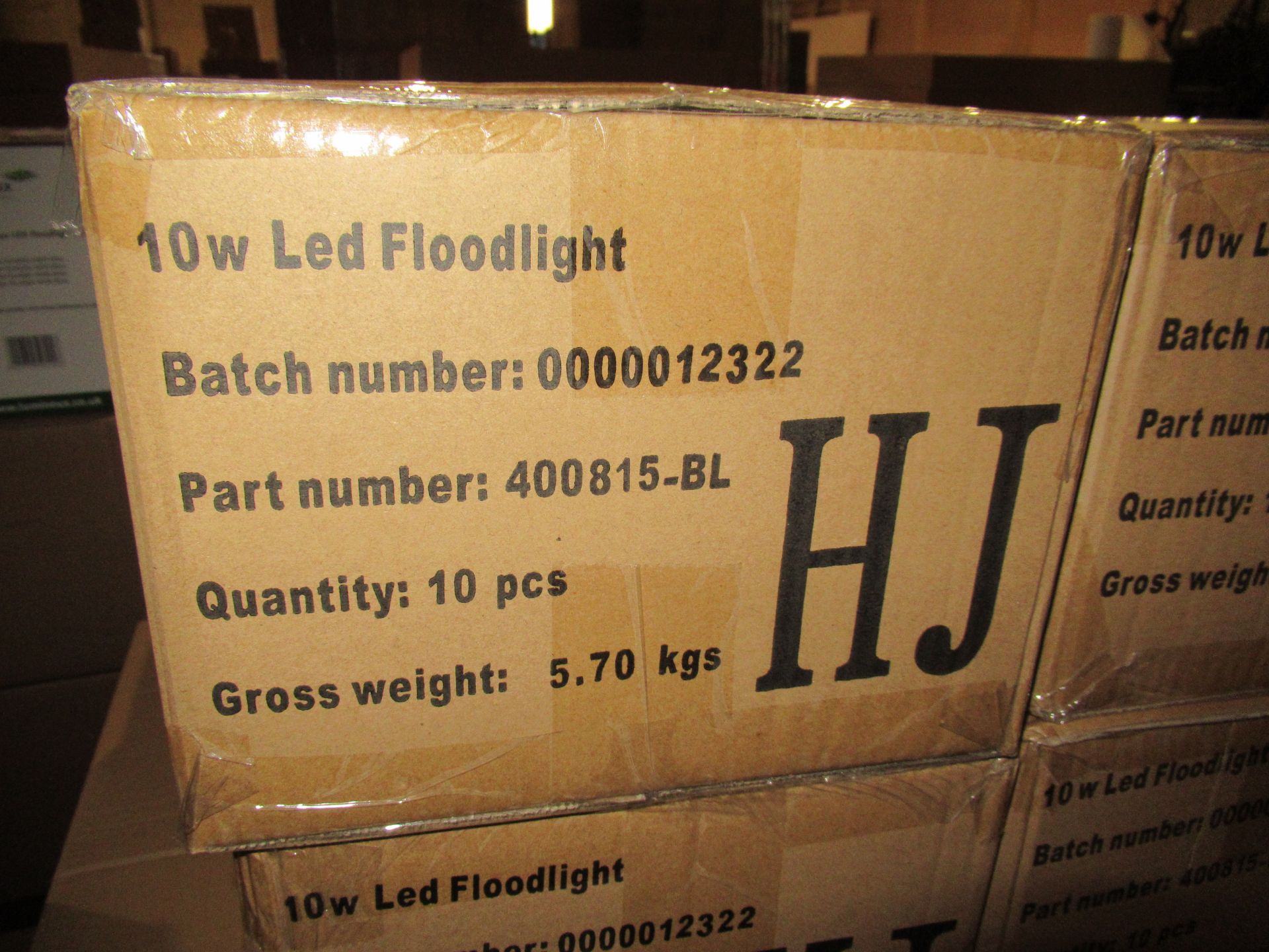 100 x LED PIR Floodlight 10W 4000K black - Image 2 of 5