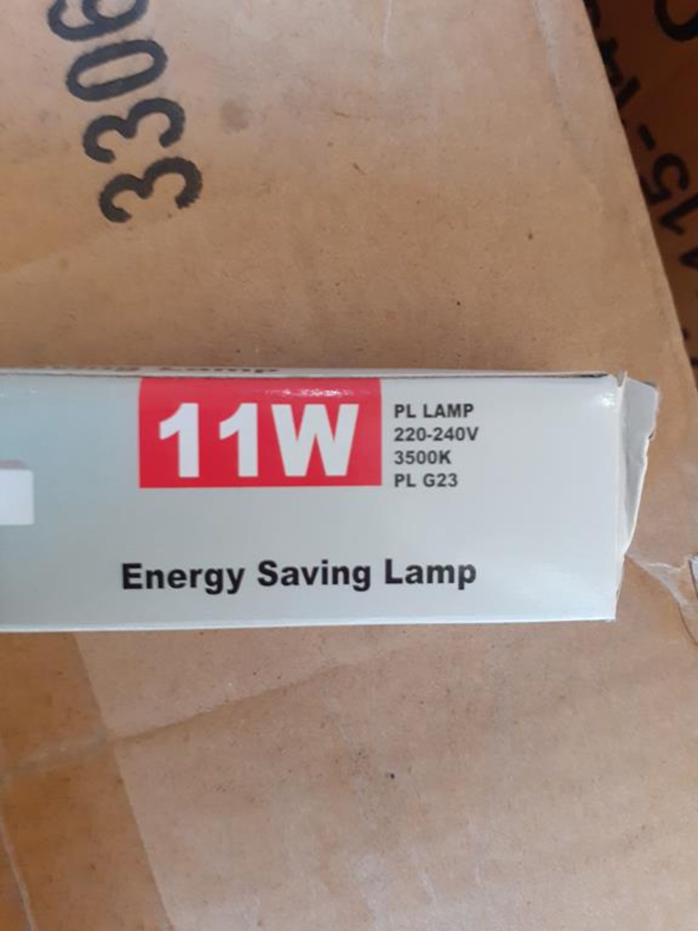 3x boxes of Lumineux PL 11W G23 3500K 220-240V Energy Saving Light Bulbs (200pcs per box) - Image 2 of 4