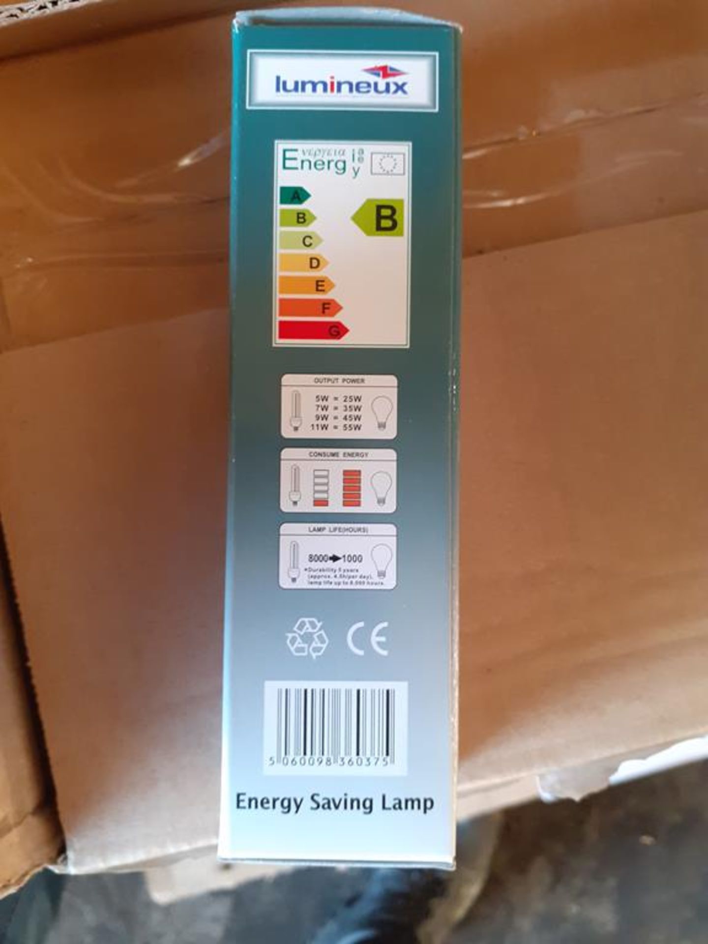 6x boxes of Lumineux Candle 9W B22 3500K 220-240V Energy Saving Light Bulbs (50pcs per box) - Image 4 of 4