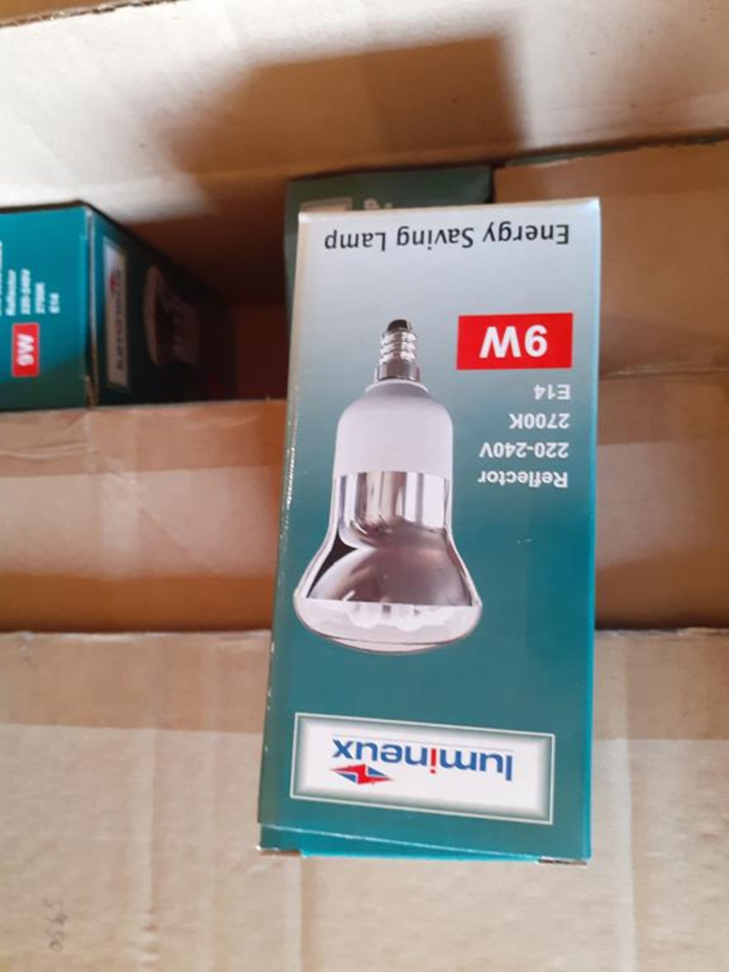 6x boxes of Lumineux Reflector 9W E14 2700K 220-240V Engery Saving Bulbs (40pcs per box, 1 box conta - Image 3 of 4