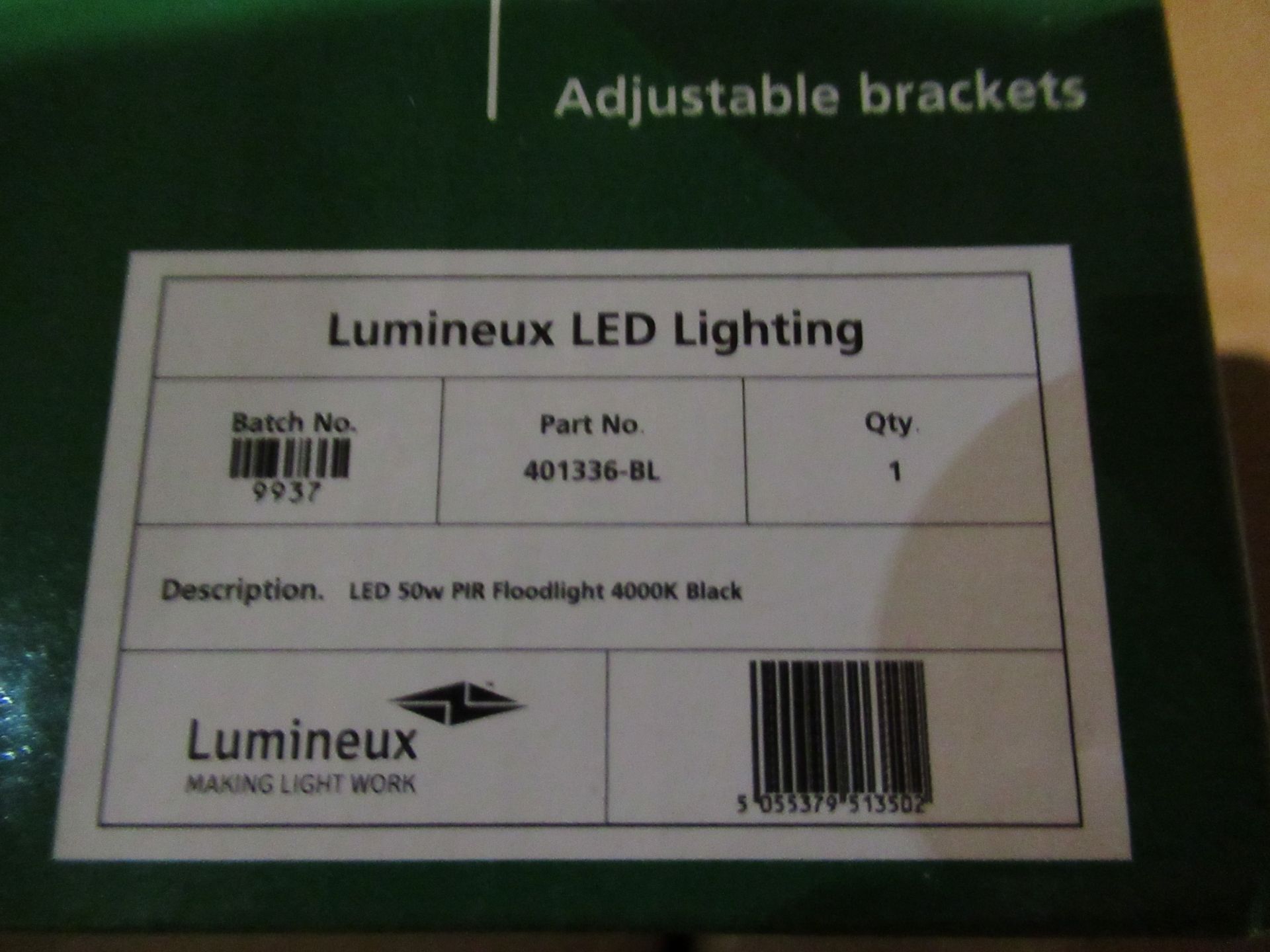 20 x LED 50W PIR Floodlight 4000K black - Image 5 of 6