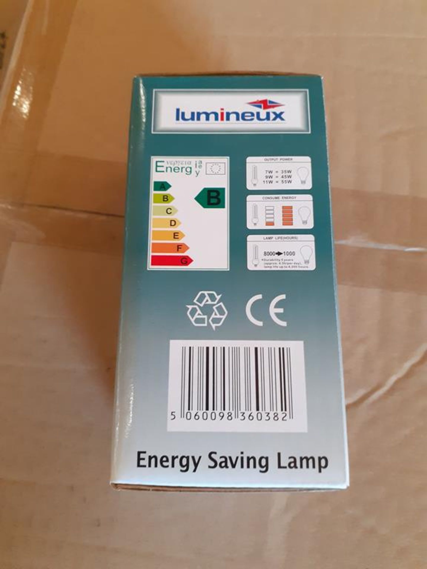 6x boxes of Lumineux Reflector 7W E14 2700K 220-240V Engery Saving Bulbs (40pcs per box) - Image 4 of 4