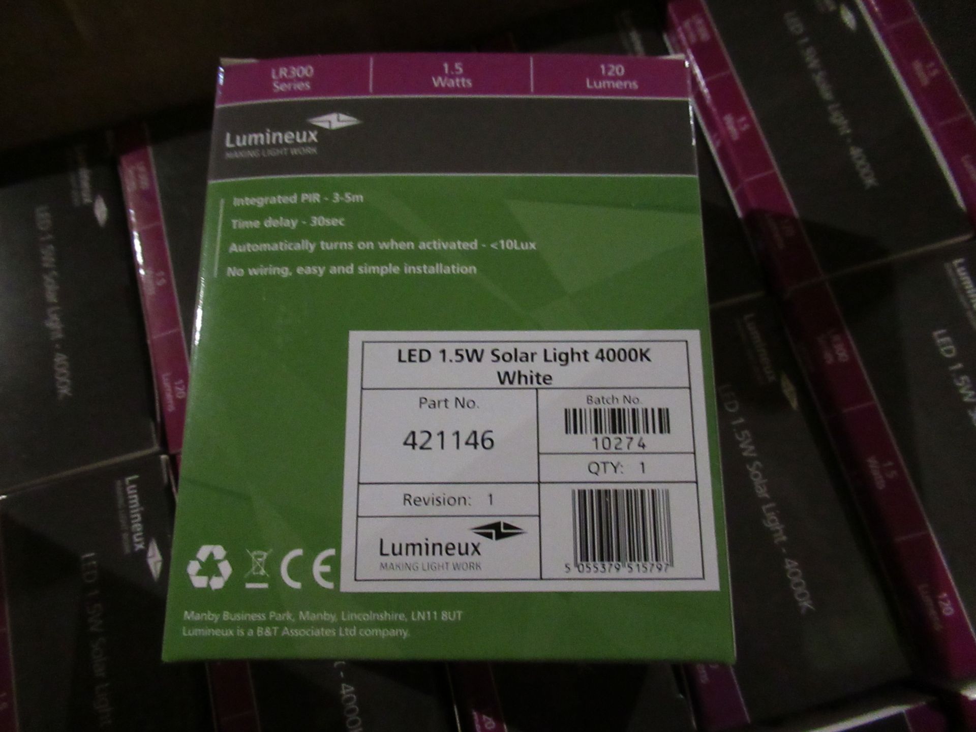 80 x LED 1.5W Solar Light 4000K white - Image 7 of 8