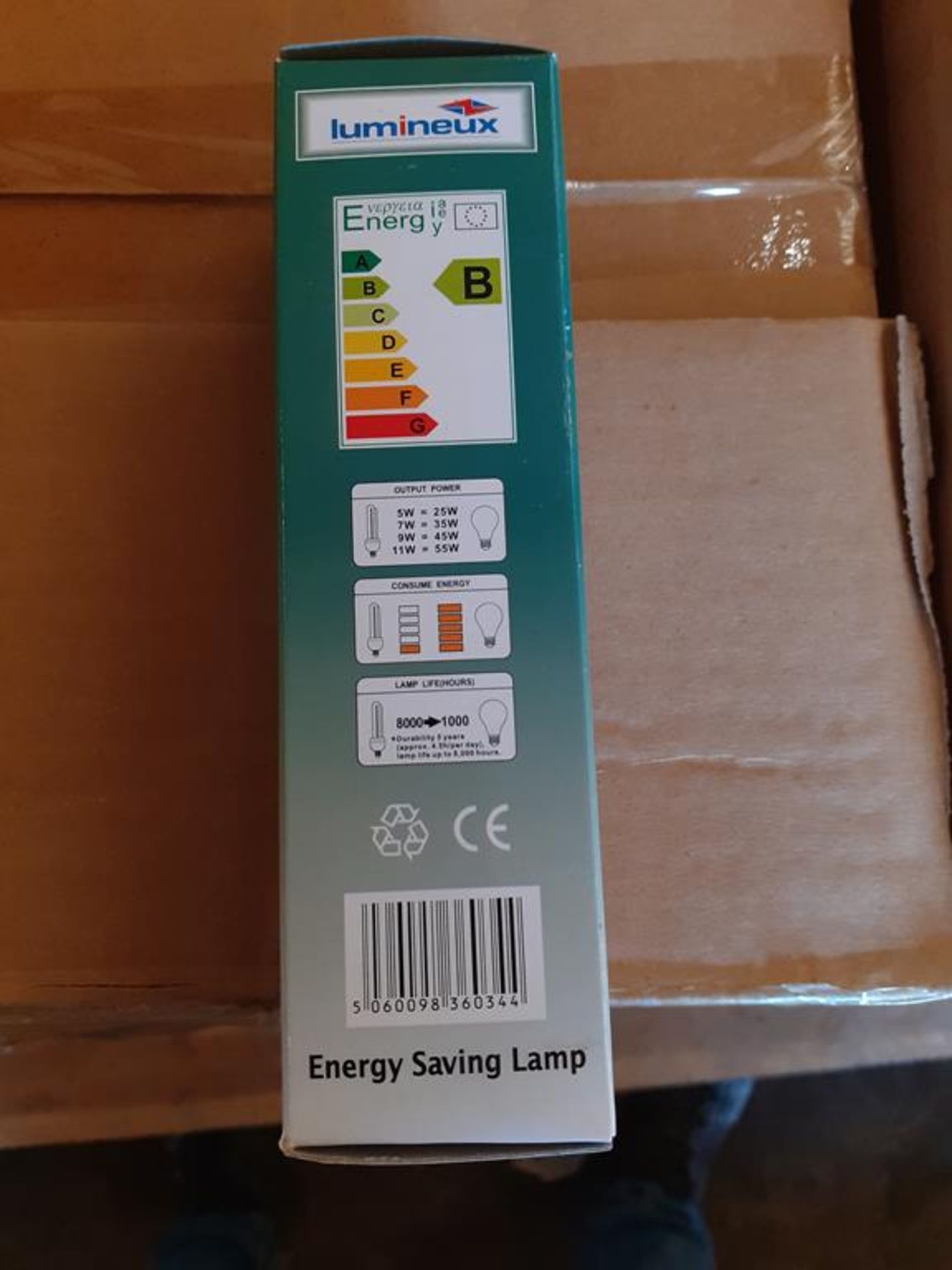 7x boxes of Lumineux Candle 9W E27 4200K 220-240V Engery Saving Bulbs (50pcs per box) - Image 4 of 4